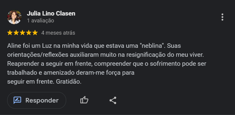 Feedback sobre o processo terapêutico