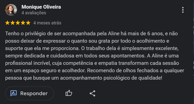 Avaliação de acompanhamento psicológico