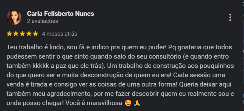 Opinião sobre o ambiente acolhedor